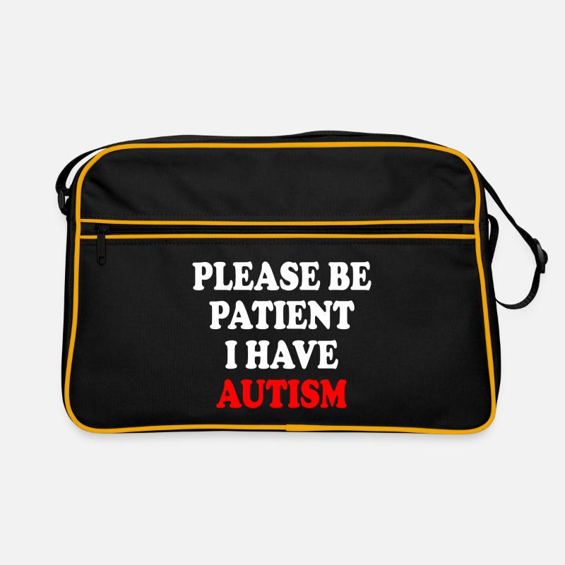 please be patient i have autism Retro Bag