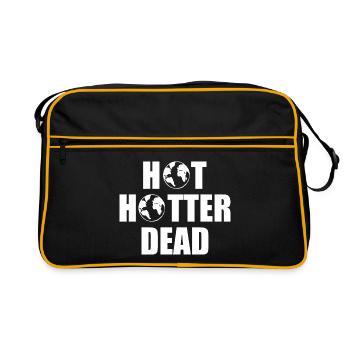 Hot hotter dead - Retro Tasche - Schwarz/Gold - Vorne