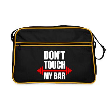 Dont touch my bar - Sac Retro - noir/or - Devant