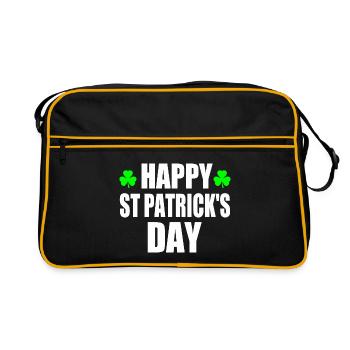 happy st patrick's day - Sac Retro - noir/or - Devant