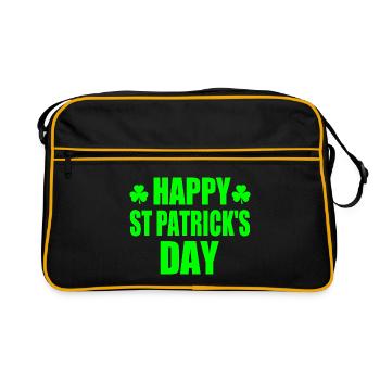 happy st patrick's day - Sac Retro - noir/or - Devant