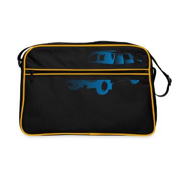 Wartburg 1,3er - Retro Tasche - Schwarz/Gold - Vorne