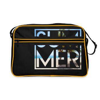 Sommer - Retro Tasche - Schwarz/Gold - Vorne