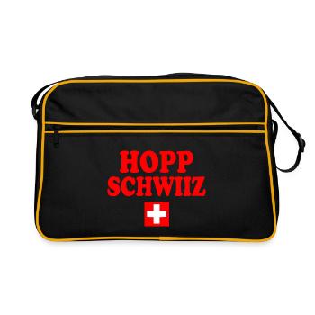 Hopp schwiiz - Sac Retro - noir/or - Devant