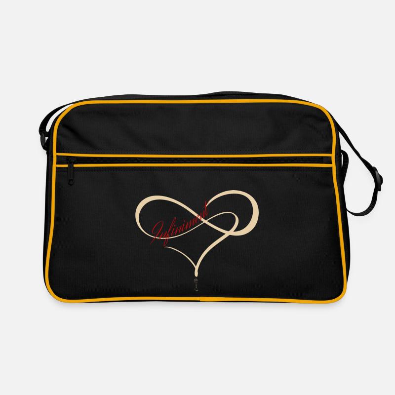 unendlich rot Retro Tasche