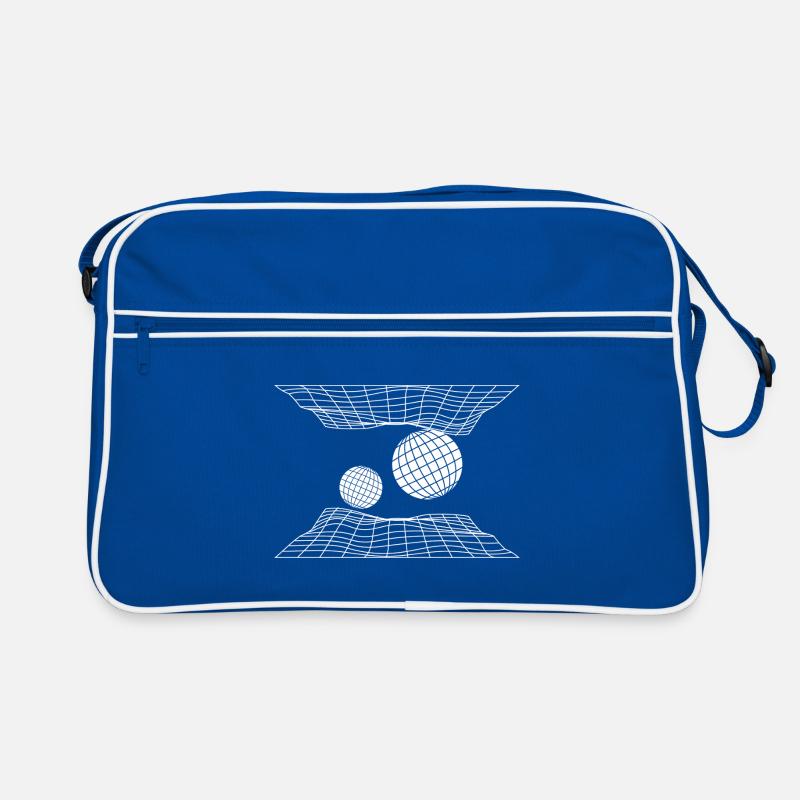 Futuristic Grid Space Spheres Design Retro Bag