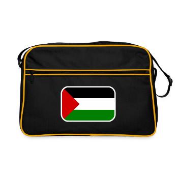 Free palestine - Sac Retro - noir/or - Devant