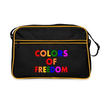 Colors of freedom - Sac Retro - noir/or - Devant