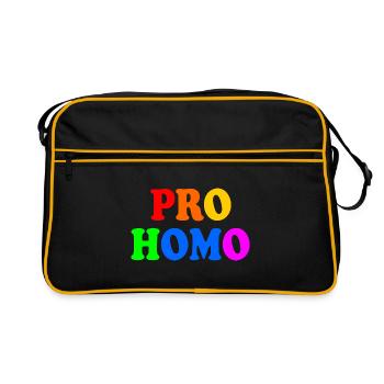 Pro homo - Retro Bag - black/gold - Front