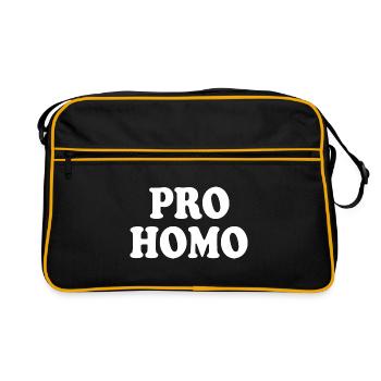 Pro homo - Retro Bag - black/gold - Front