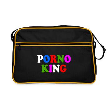 Porno king - Retro Bag - black/gold - Front