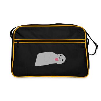 robbe - Retro Tasche - Schwarz/Gold - Vorne