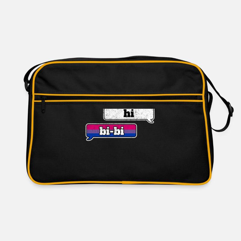 Bisexual Pride LGBT Hi Bi Bi Queer Nonbinary Retro Bag