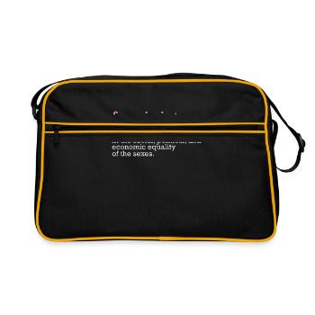 Féminisme féministe Autonomisation des femmes Genre Filles - Sac Retro - noir/or - Devant
