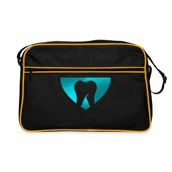 Dentist Dental Hygienist Dental Assistant Hygiene - Retro Tasche - Schwarz/Gold - Vorne