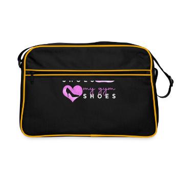 Ballet Ballerina Pole Dancer Line Dance Tap Dance - Retro Tasche - Schwarz/Gold - Vorne