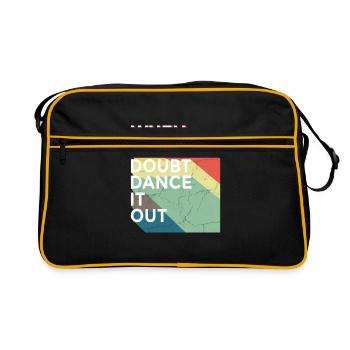 Ballet Ballerina Pole Dancer Line Dance Tap Dance - Retro Tasche - Schwarz/Gold - Vorne
