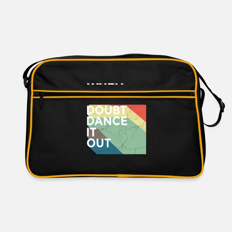 Ballet Ballerina Pole Dancer Line Dance Tap Dance - Retro Tasche - Schwarz/Gold