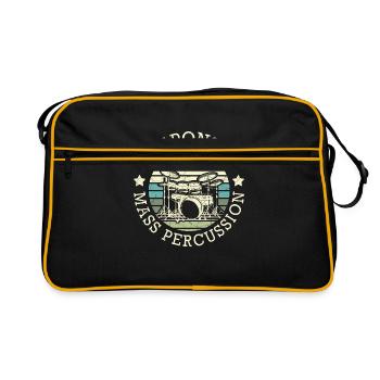 Percussion Drums Drummer Woodwind Snare Music Drum - Sac Retro - noir/or - Devant