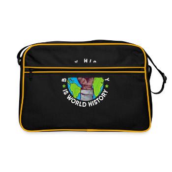 Black History Is World History Melanin Juneteenth - Retro Bag - black/gold - Front