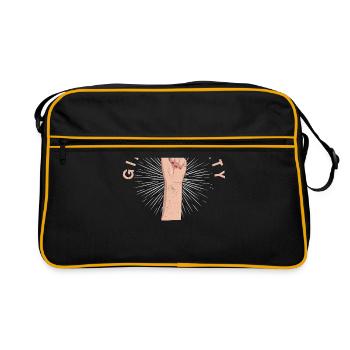 Féminisme féministe Autonomisation des femmes Genre Filles - Sac Retro - noir/or - Devant