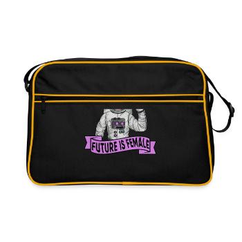 Féminisme féministe Autonomisation des femmes Genre Filles - Sac Retro - noir/or - Devant