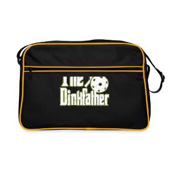 Le Dinkfather Pickleball Ace Paddle Dink Pickle - Sac Retro - noir/or - Devant