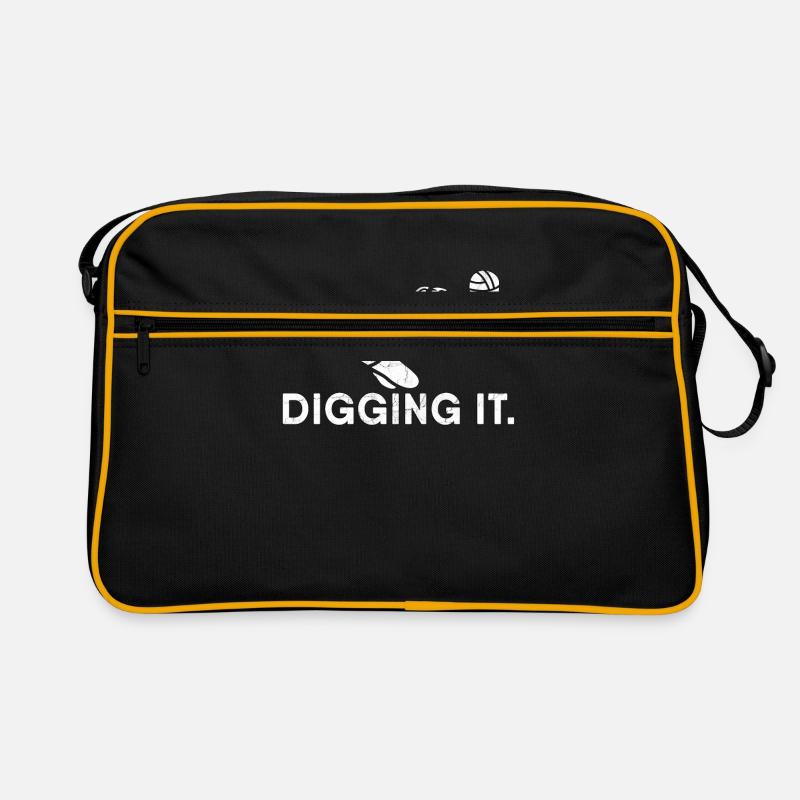 Digging It. Volleyball Dig Block Serve Team Sports Retro Tasche