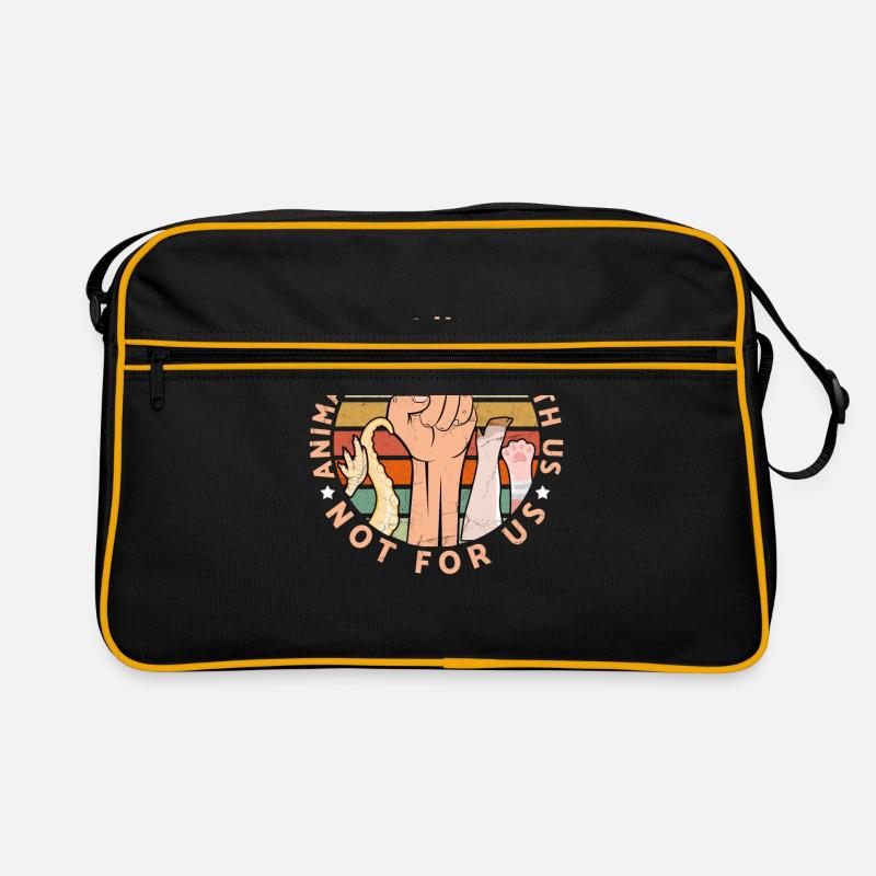 Animals Are Here With Us Not For Us Animal Rights Retro Bag