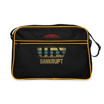 Banquier en faillite Finance Money Graph Retro Vintage - Sac Retro - noir/or - Devant