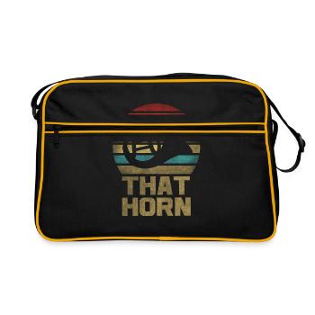 Français Instrument de cor Retro Sunset - Sac Retro - noir/or - Devant
