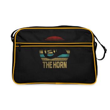 Français Instrument de cor Retro Sunset - Sac Retro - noir/or - Devant