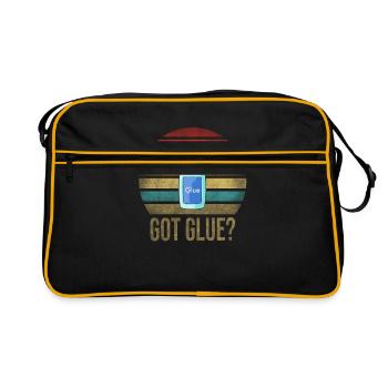 Glue Me No Glue Got Glue? Retro Sunset Vintage - Retro Bag - black/gold - Front