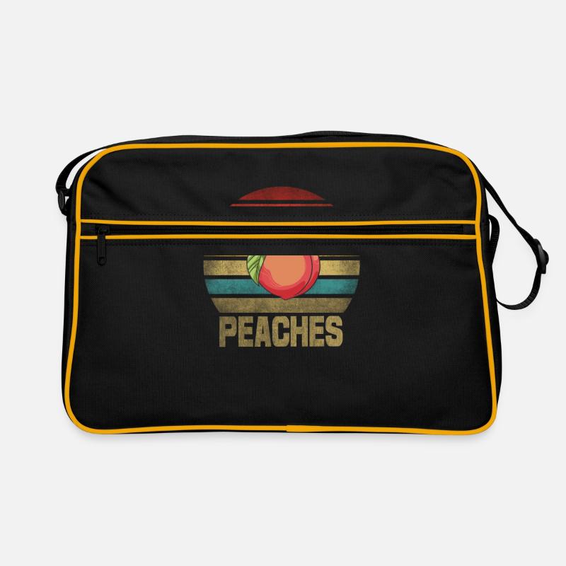 Peach Peaches Fruit Retro Sunset Retro Tasche
