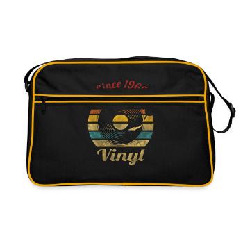 Depuis 1969 Vinyl Retro Vintage Music - Sac Retro - noir/or - Devant