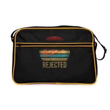 Rejected Sorry Retro Sunset Vintage - Retro Tasche - Schwarz/Gold - Vorne