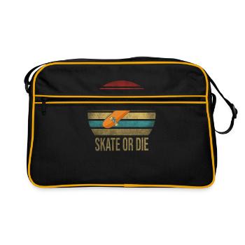 Skateboard Skate ou Die Retro Sunset - Sac Retro - noir/or - Devant