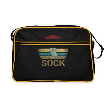 Sock Life Socks Retro Sunset Vintage - Retro Bag - black/gold - Front
