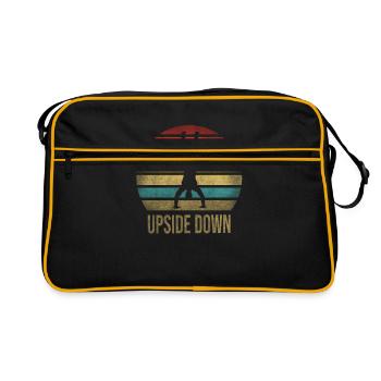 Upside Down Sports Handstand Parkour Sunset - Retro Bag - black/gold - Front