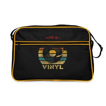 Forever in Love Vinyl Retro Vintage Music - Sac Retro - noir/or - Devant