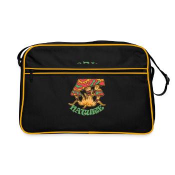 Decrime Nature Champignon Magique Coloré Trippy - Sac Retro - noir/or - Devant