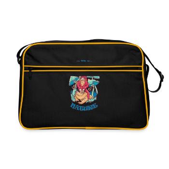 Decrime Nature Champignon Magique Coloré Trippy - Sac Retro - noir/or - Devant