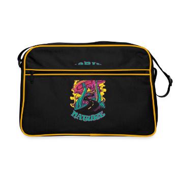 Decrime Nature Champignon Magique Coloré Trippy - Sac Retro - noir/or - Devant