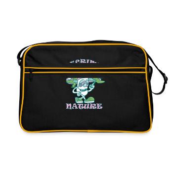 Decrime Nature Champignon Magique Coloré Trippy - Sac Retro - noir/or - Devant