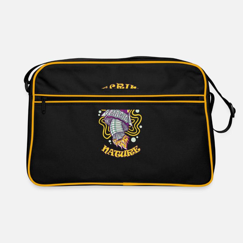 Decrime Nature Coloré Magic Mushroom Rocket Sac Retro