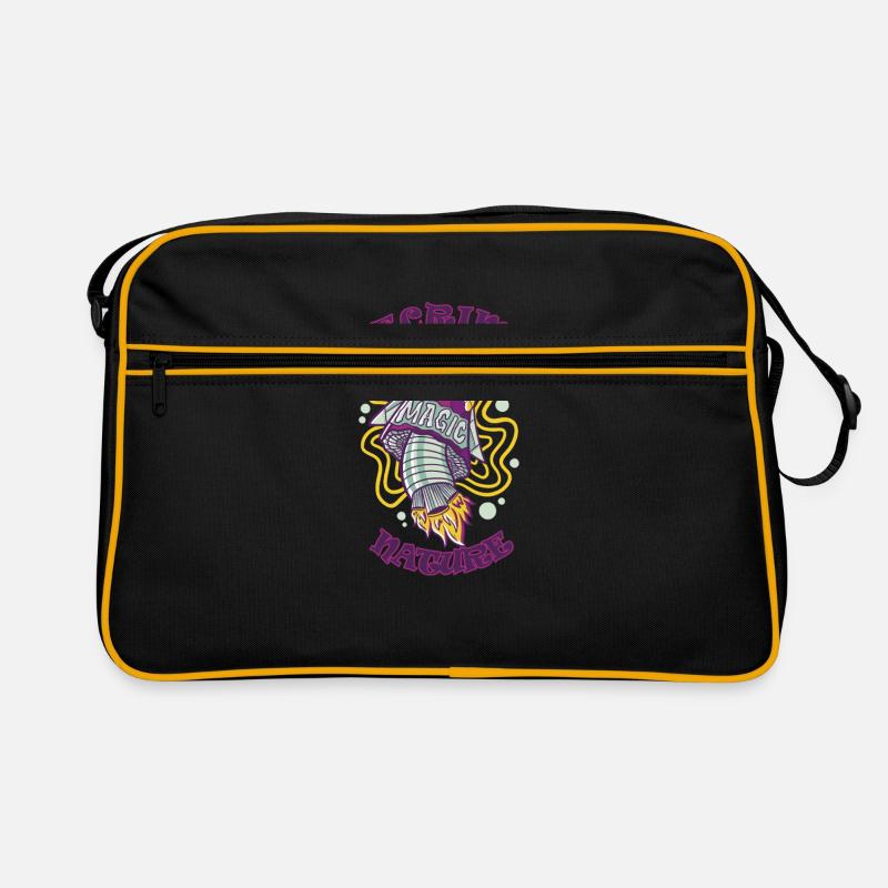 Decrime Nature Coloré Magic Mushroom Rocket Sac Retro