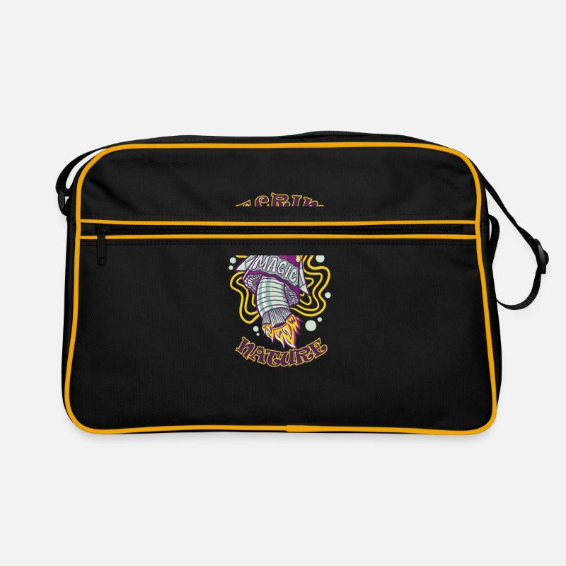 Decrime Nature Coloré Magic Mushroom Rocket Sac Retro