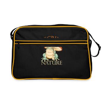 Decrime Nature Champignon Magique Coloré Grenouille - Sac Retro - noir/or - Devant