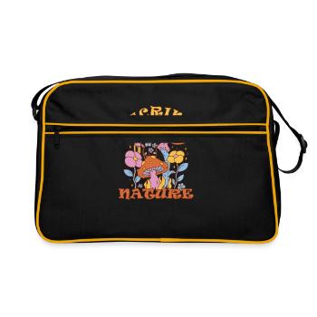 Decrime Nature Champignon Magique Coloré Trippy - Sac Retro - noir/or - Devant