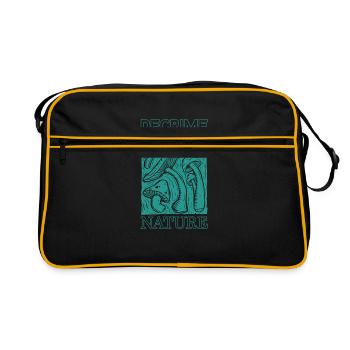 Decrime Nature Imprimé Champignon Élégant - Sac Retro - noir/or - Devant